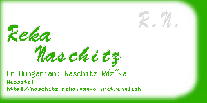reka naschitz business card